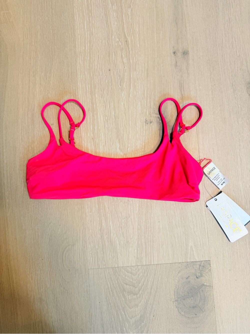 NWT ✨ L*SPACE Red Bikini Top Size Medium $92